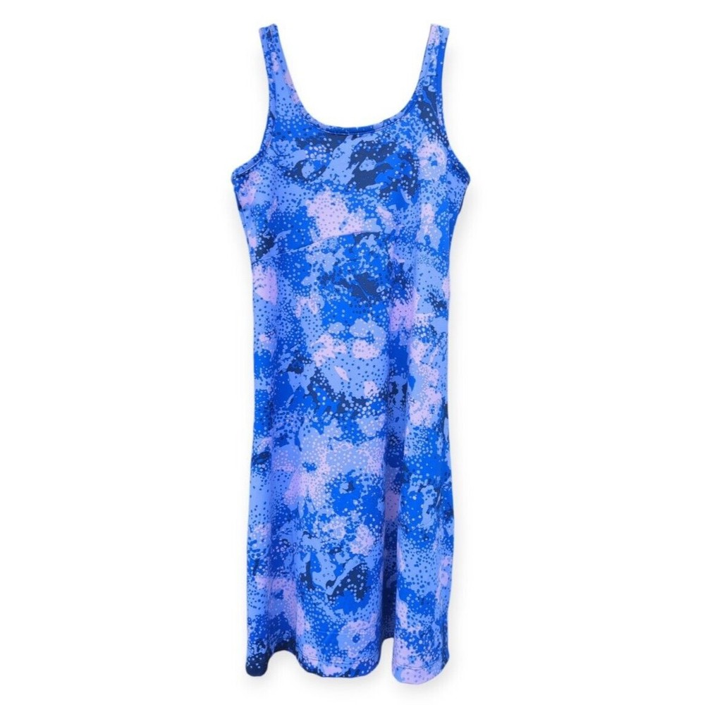 Columbia PFG UPF 50 Freezer III Dress Carbon Foam Floral Print Stretch Workout S